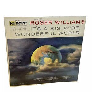 Roger Williams It's A Big Wide Wonderful World (Vinyl, 1957) Kapp KL1008 VG+ LP